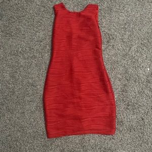 Red bodycon